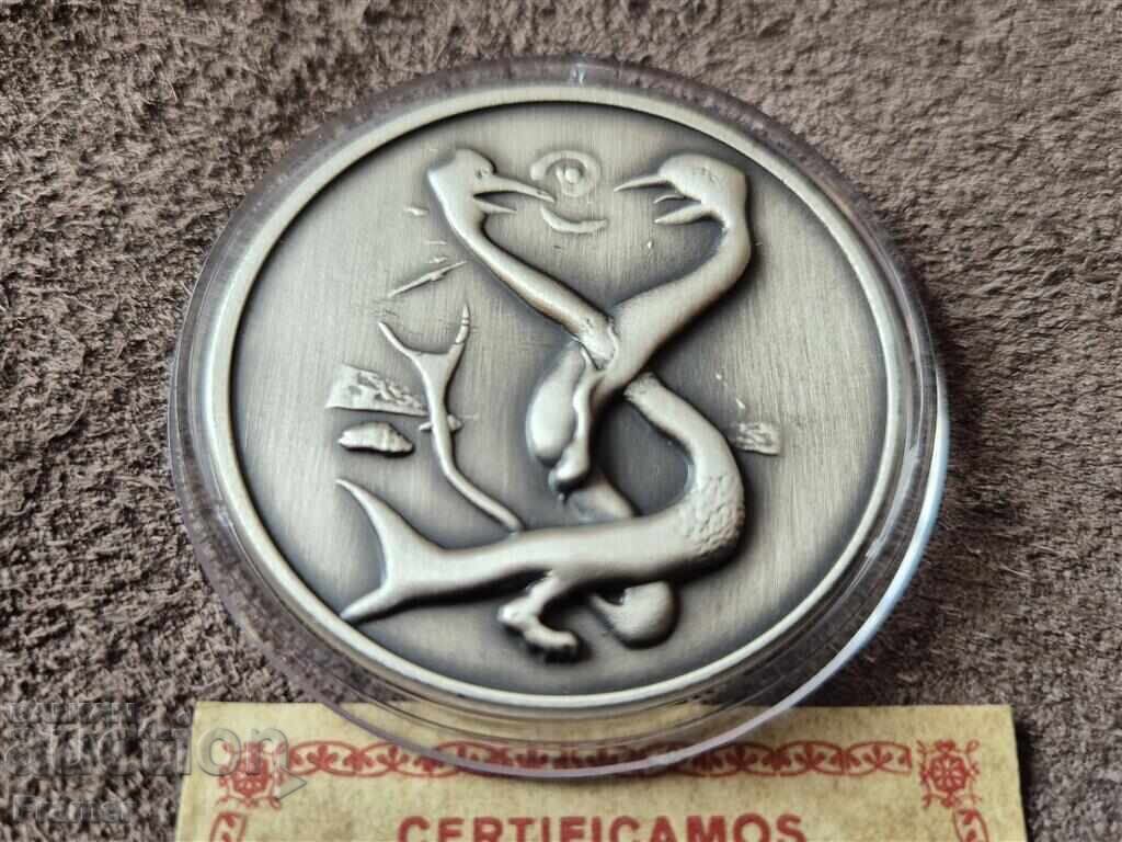 Salvador Dali 3 Silver Coins The Conquest of Space - 5