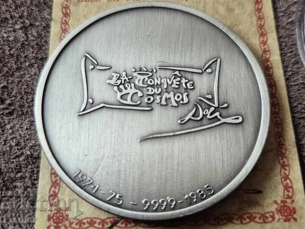 Salvador Dali 3 Silver Coins The Conquest of Space - 7