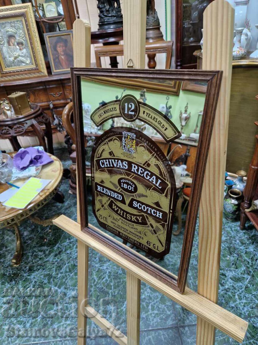 Delivery of Beautiful antique advertising mirror CHIVAS REGAL Delivery of Beautiful antique advertising mirror CHIVAS REGAL