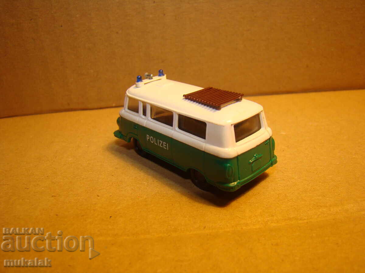 Delivery of H0 1/87 BARKAS POLICE MODEL TROLLEY TOY Delivery of H0 1/87 BARKAS POLICE MODEL TROLLEY TOY