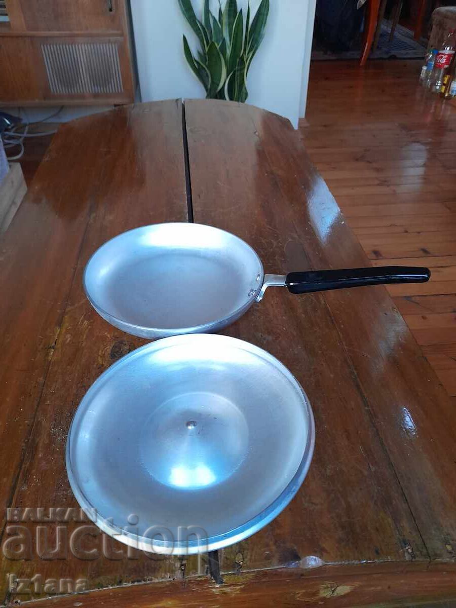Old aluminum pan with price 37.00 BGN | € 18.92 Old aluminum pan with price 37.00 BGN | € 18.92
