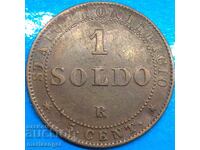 Vatican 1 Soldo 1867 bronze