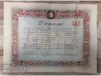 Diploma of completed higher specialized education