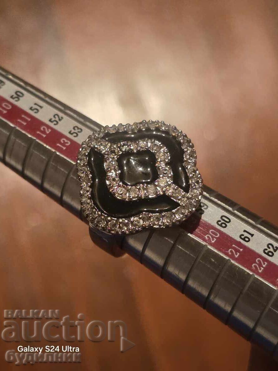 Silver Solid Ring 18mm 925. - 5