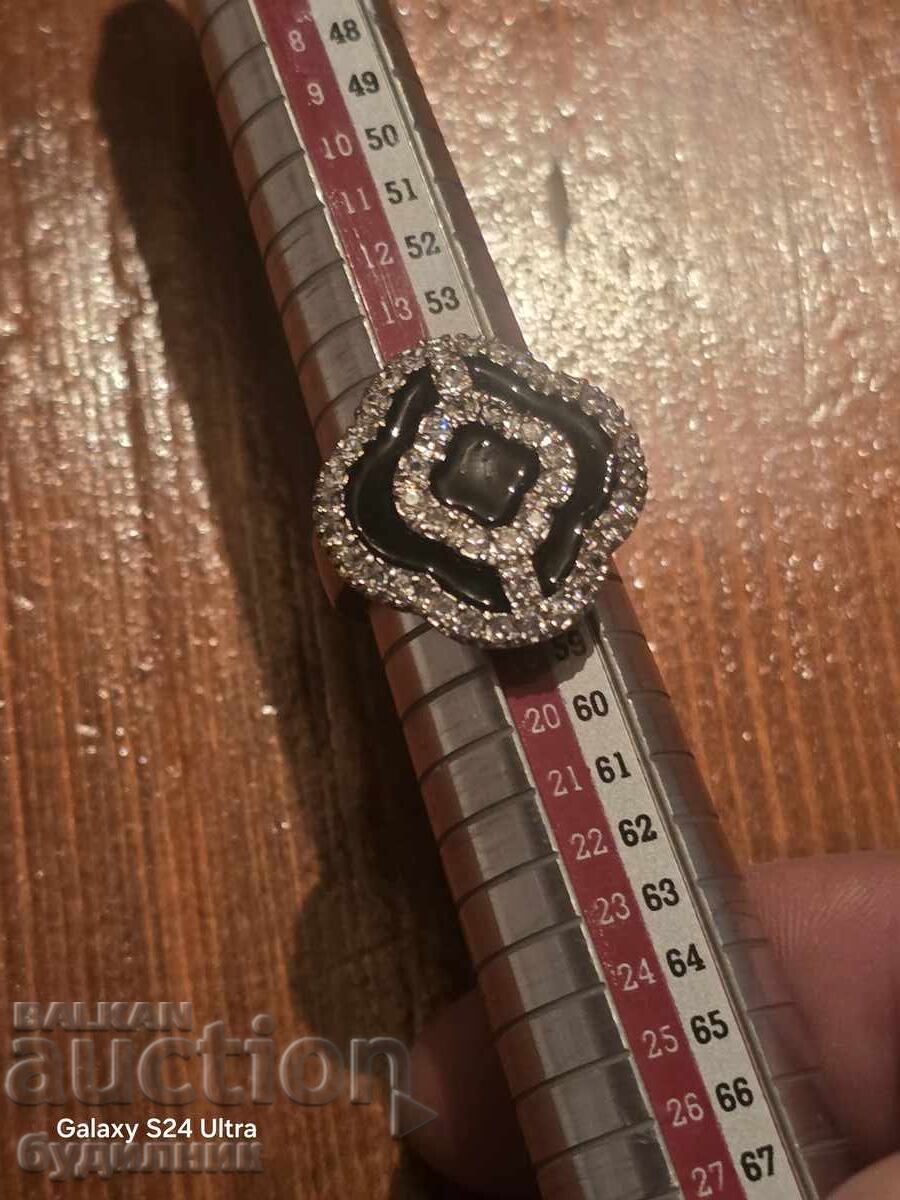 Silver Solid Ring 18mm 925. - 6