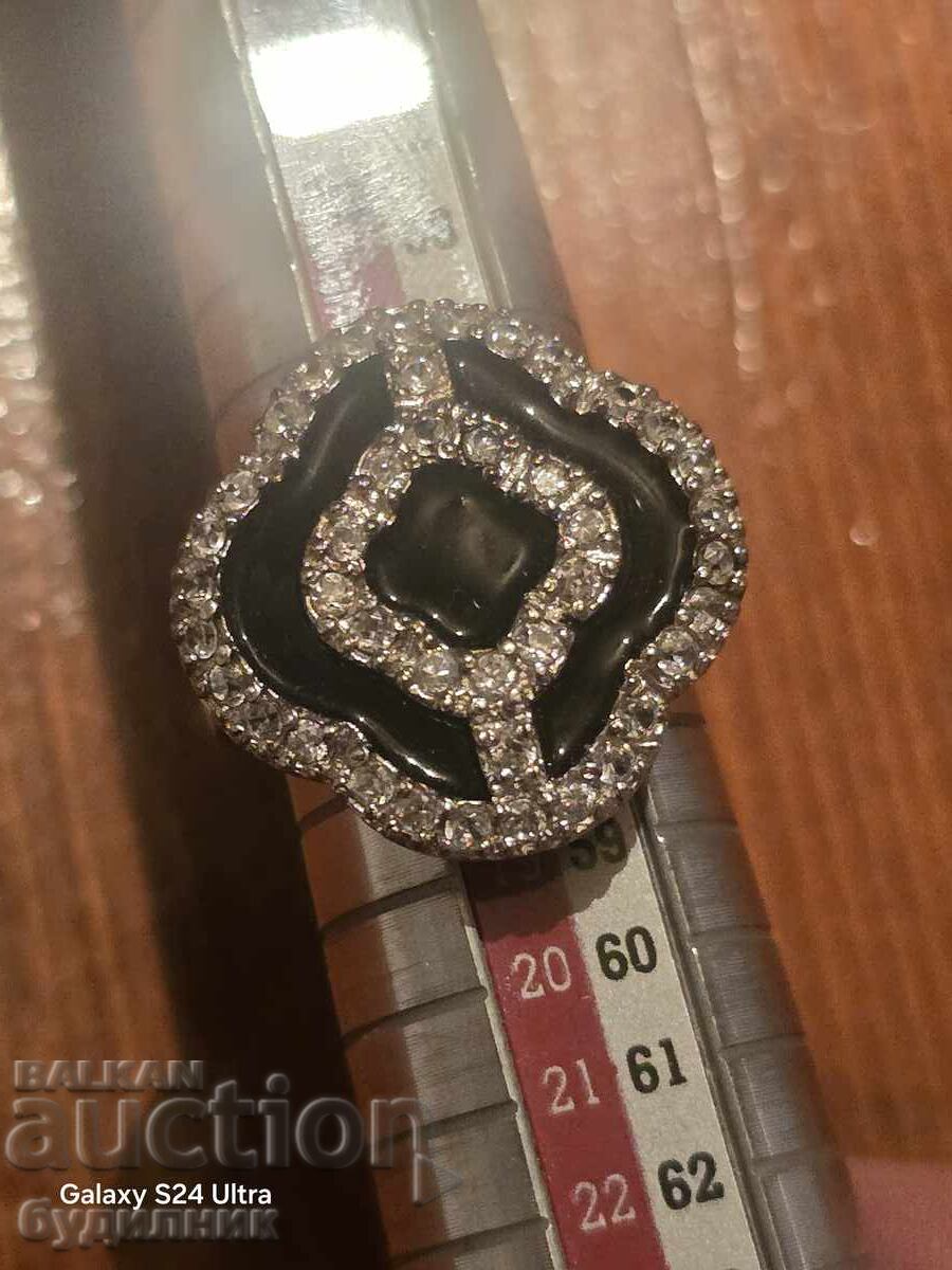 Silver Solid Ring 18mm 925. - 7