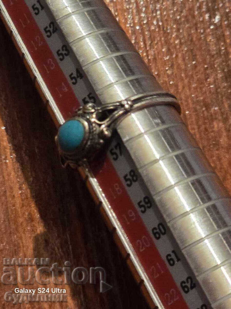 Аукцион Сребърен пръстен 925 Проба. 18мм.