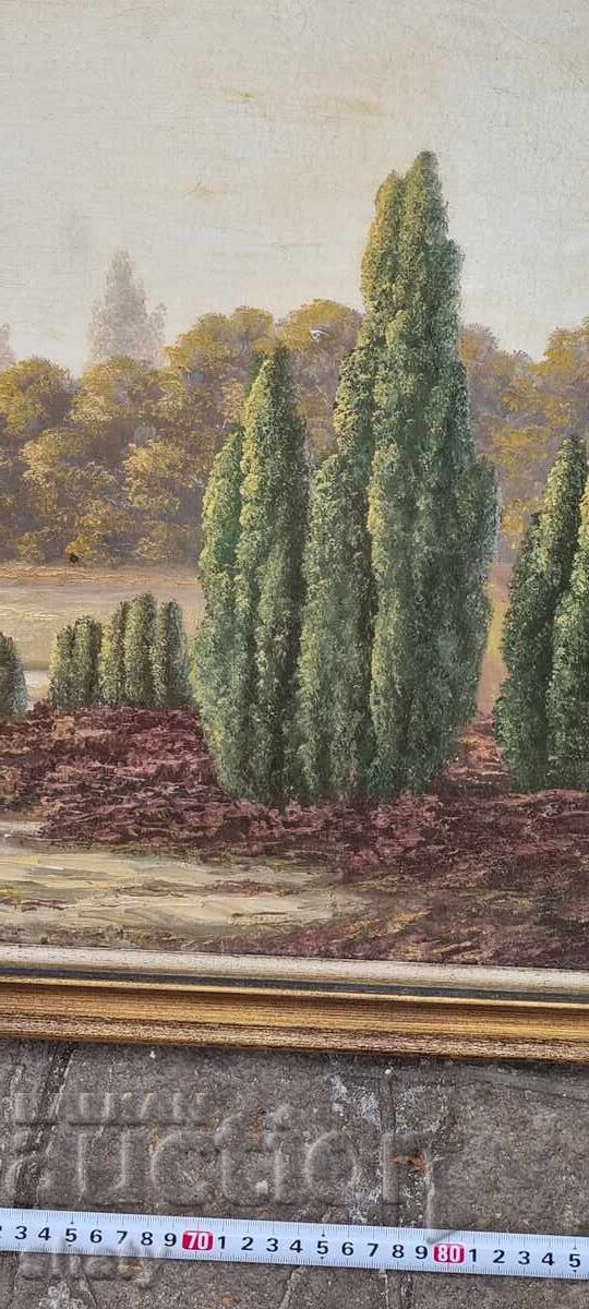 Παλιά ζωγραφική. Λάδι σε καμβά με τιμή 90.00 BGN | € 46.02 Παλιά ζωγραφική. Λάδι σε καμβά με τιμή 90.00 BGN | € 46.02