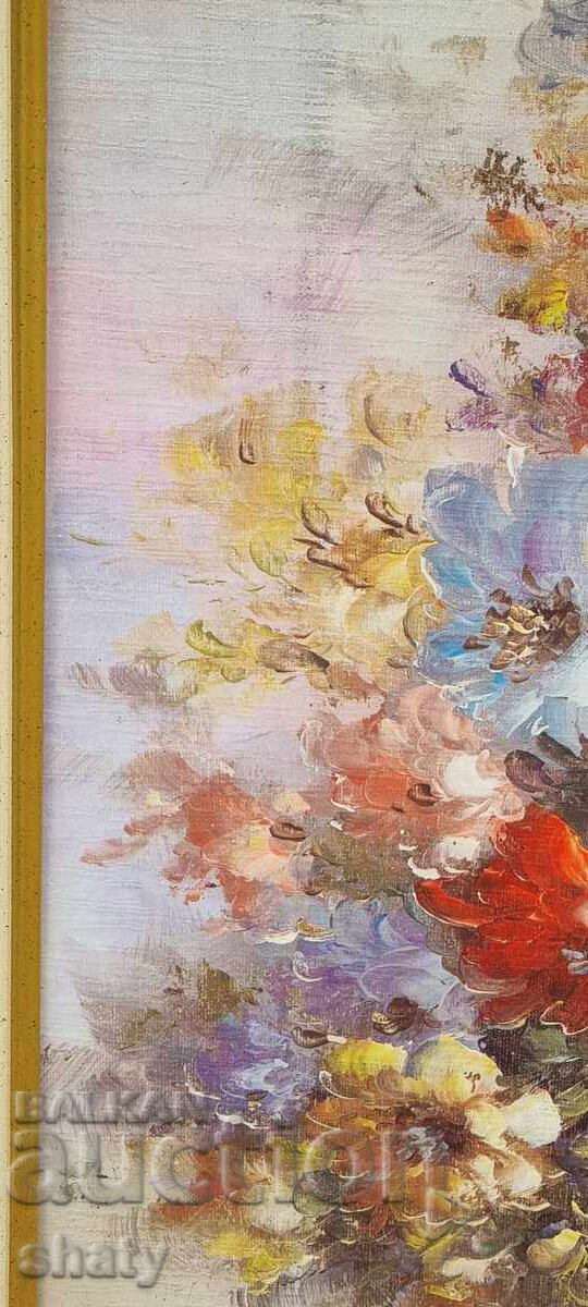 Delivery of Old painting. Oil on canvas Delivery of Old painting. Oil on canvas