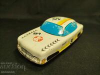 OLD RETRO SOC HUNGARIAN TIN TOY CAR TAXI LEMEZ