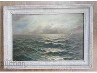 Painting landscape "Stormy Sea" art. Gregory Lebsky