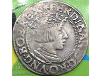 Austria 3 Kreuzer 1550 Ferdinand silver