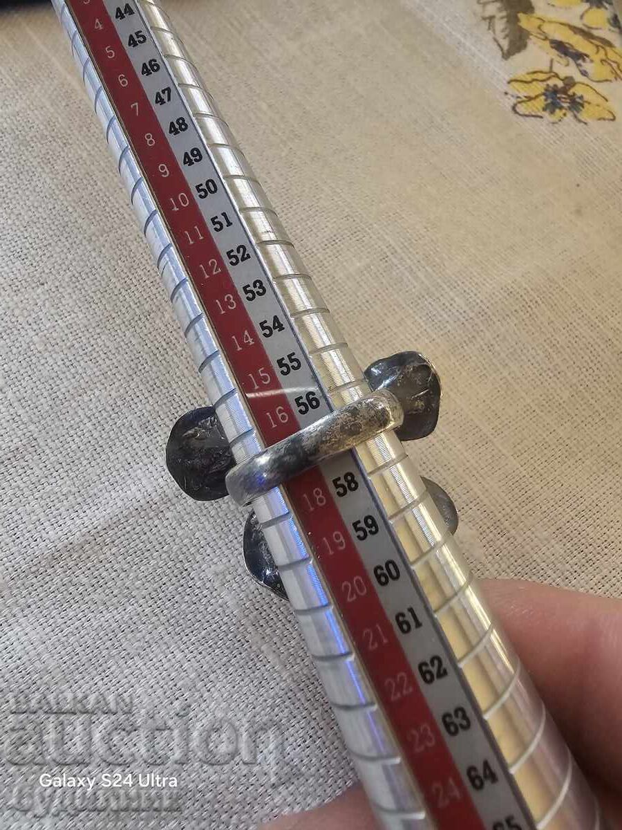 Silver Solid Ring 19mm 925 Sample. - 6 Silver Solid Ring 19mm 925 Sample. - 6