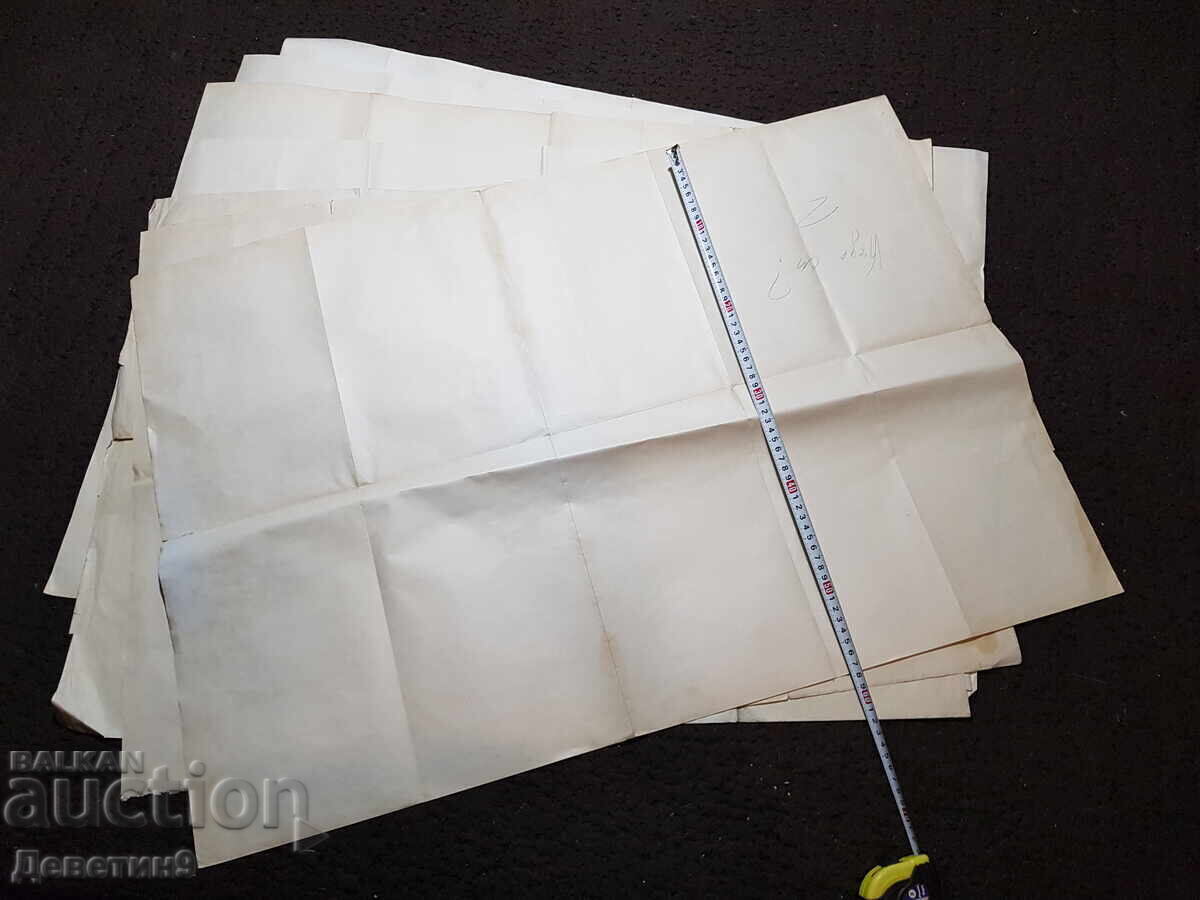 Old military sketches (drawings) 80/60cm.-7 pcs. - 5