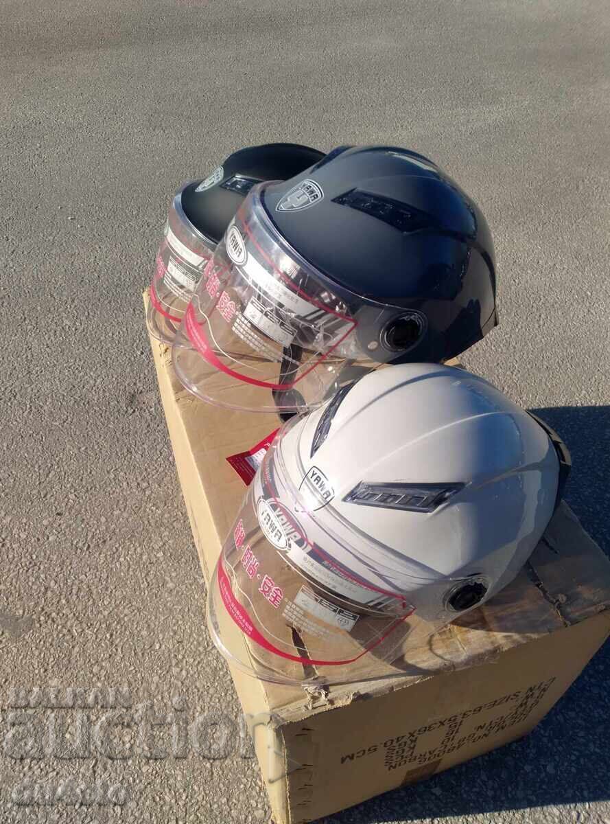 Δημοπρασία Κράνος, κράνος μοτοποδήλατο σκούτερ μοτοσυκλέτας με γείσο και αεροτομή YAWA