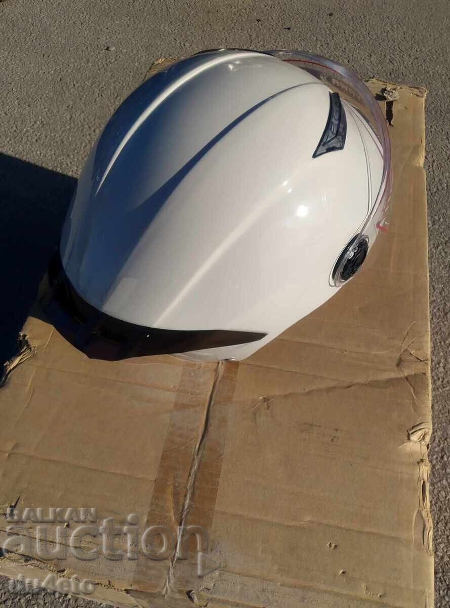 Шлем, каска за мотор скутер мотопед с визьор и спойлер YAWA - 5 Шлем, каска за мотор скутер мотопед с визьор и спойлер YAWA - 5