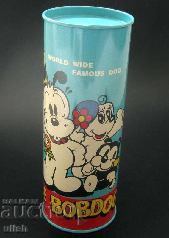 Little Bobdog old tin lithograph money box Little Bobdog old tin lithograph money box