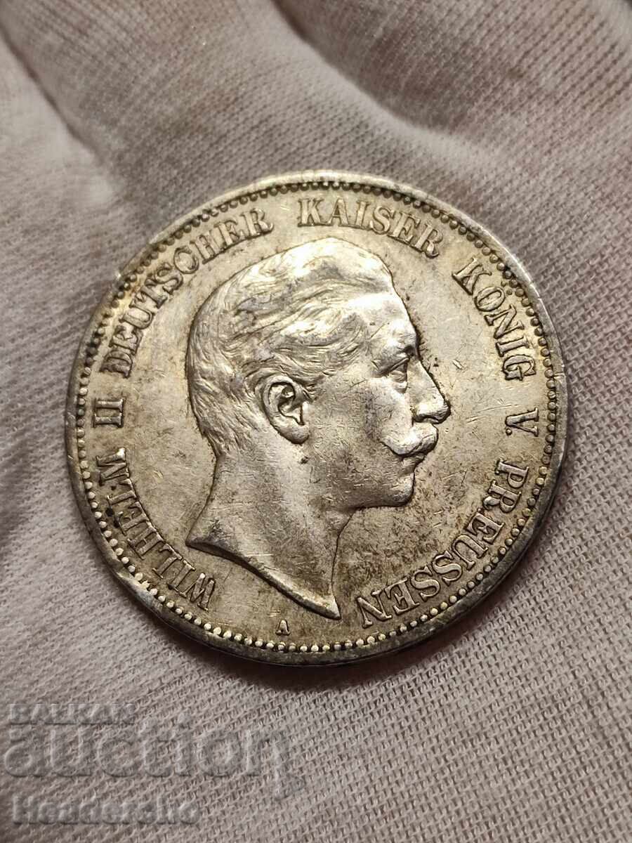 5 марки 1907-А Германия (Прусия)