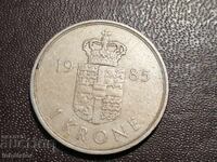 1985 1 kroner Denmark