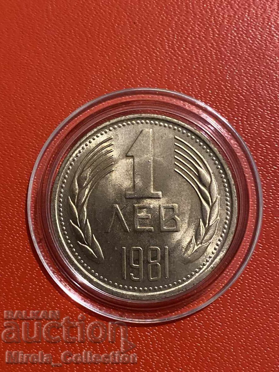 Auction Bulgarian coin 1 lev 1981 PRB Bulgaria Auction Bulgarian coin 1 lev 1981 PRB Bulgaria