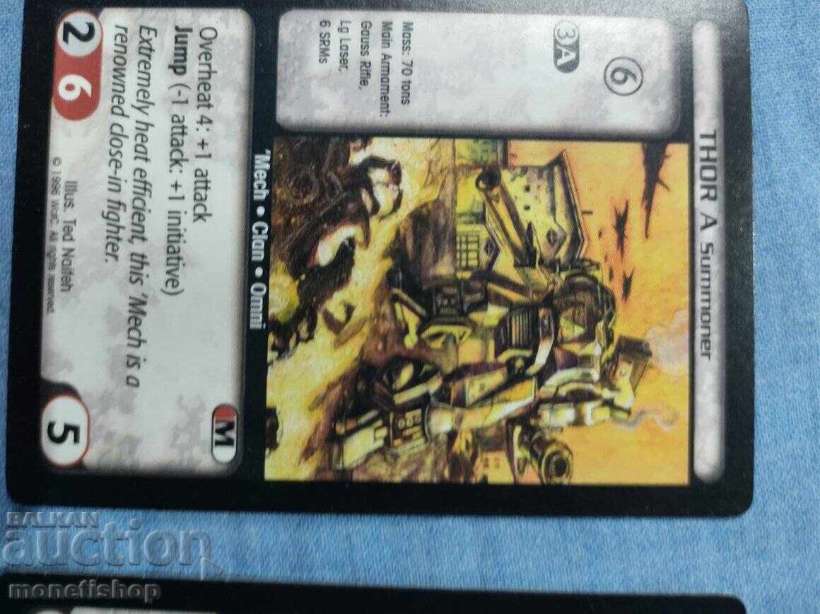 We offer a large collection of Batletech cards with price 12.00 BGN | € 6.14 We offer a large collection of Batletech cards with price 12.00 BGN | € 6.14