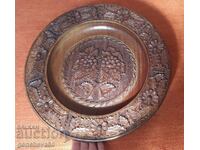 Farfurie sculptată imensă, superbă, pentru decorare