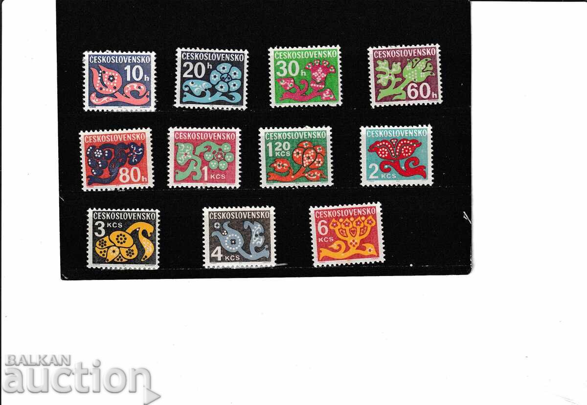 Чехословакия 1971- 83 г текущи орнаменти Ми№92х/103х чисти Чехословакия 1971- 83 г текущи орнаменти Ми№92х/103х чисти
