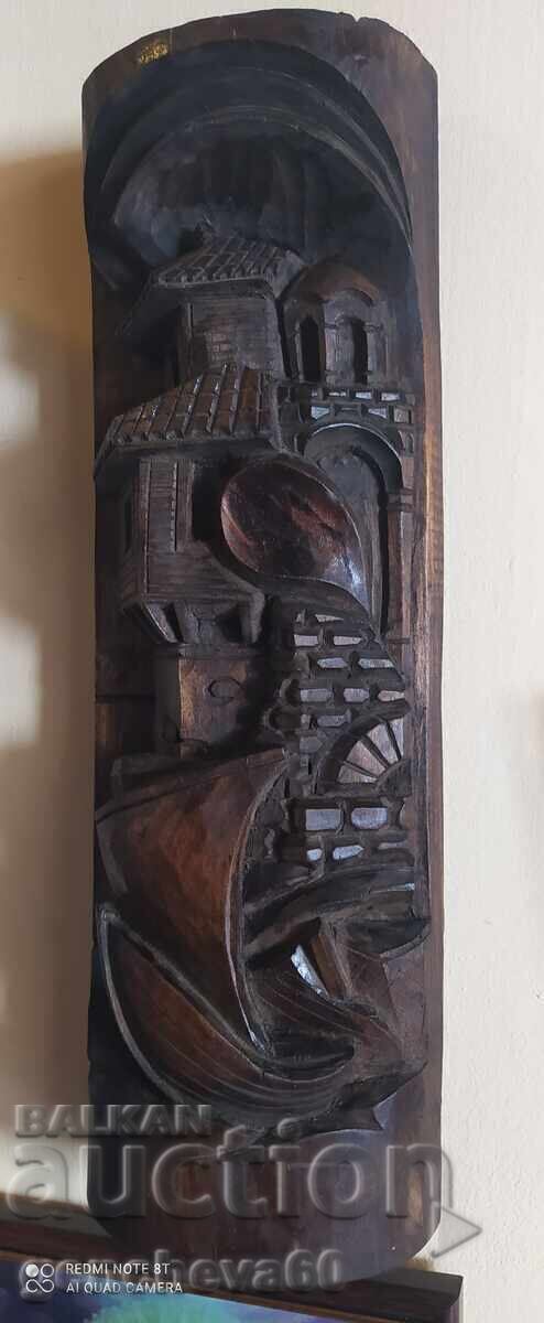 Доставка на Авторска дърворезба пано - Голешев