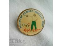 Badge Bulgarian Olympic team shooting sport Sydney 2000