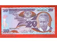 TANZANIA TANZANIA 20 Shillings issue 1985 NEW UNC