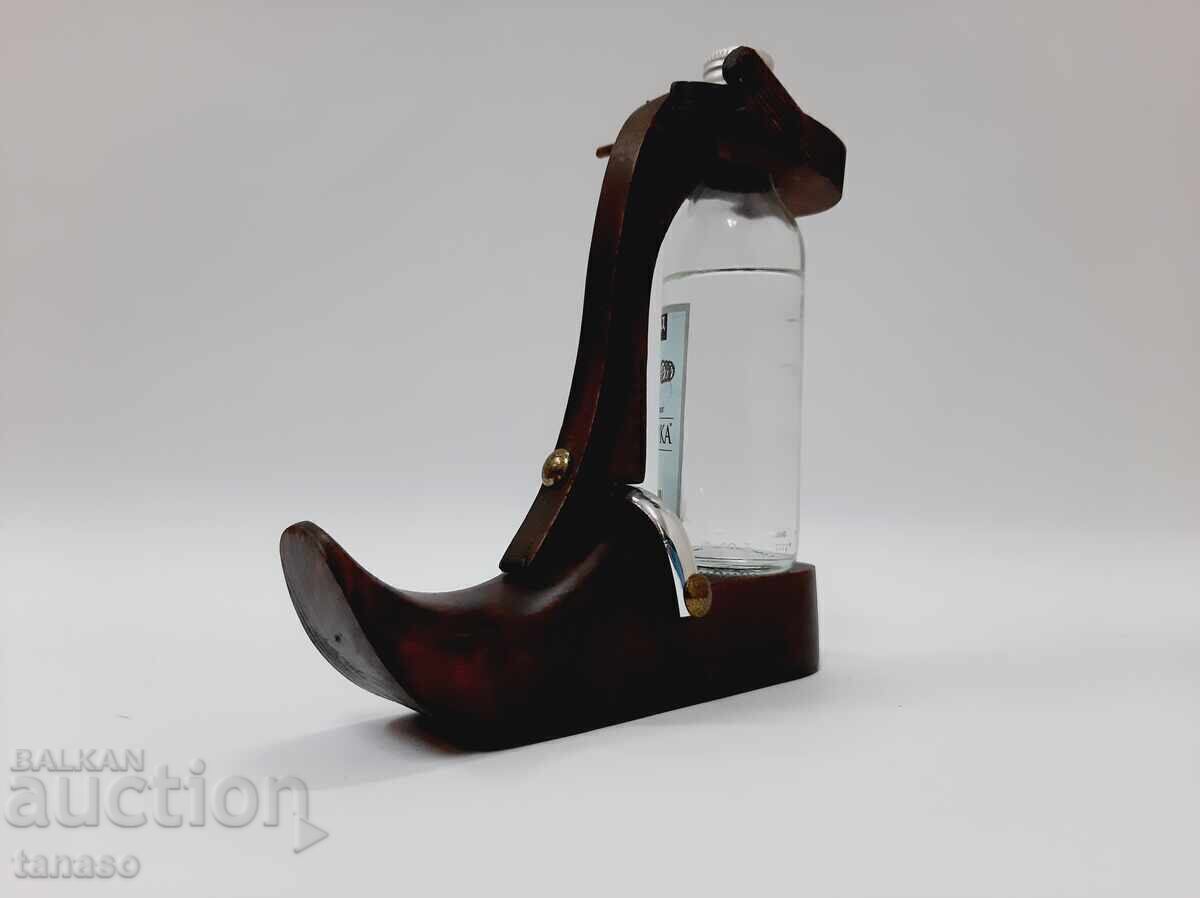 Old wooden figure, shoe, small bottle stand with price € 19.00 | 37.16 BGN