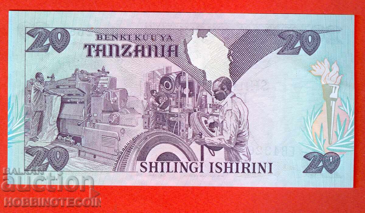 TANZANIA TANZANIA 20 Shillings emisiune 1987 NOU UNC cu preț 17.49 BGN | € 8.94