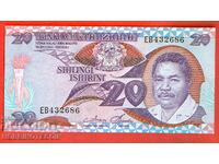 TANZANIA TANZANIA 20 Shillings issue 1987 NEW UNC