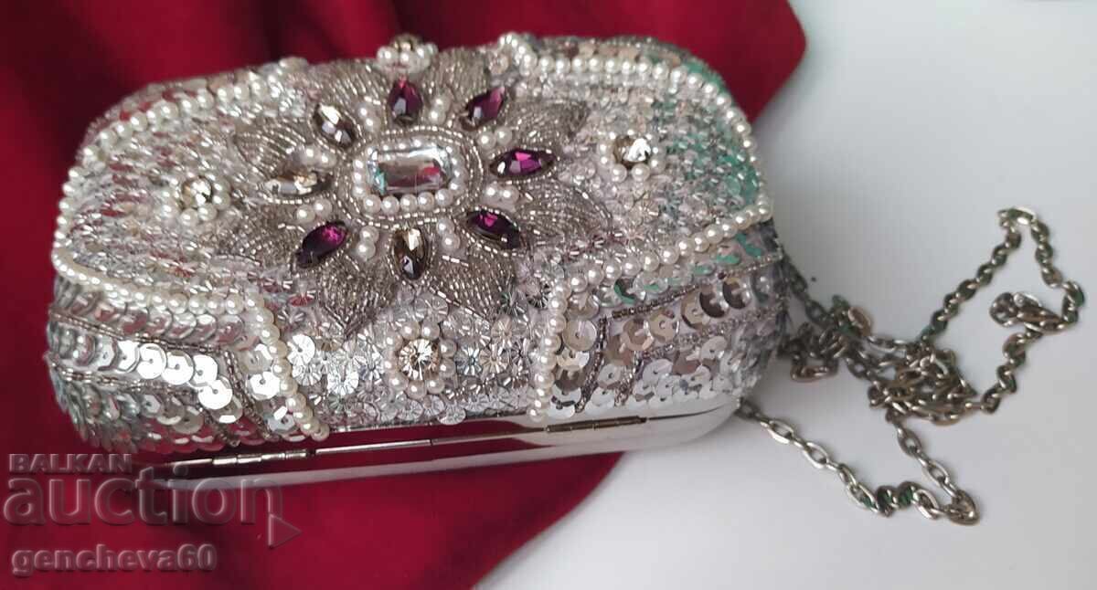 Beautiful Women's Bag with Beads and Sequins/Brand - 5