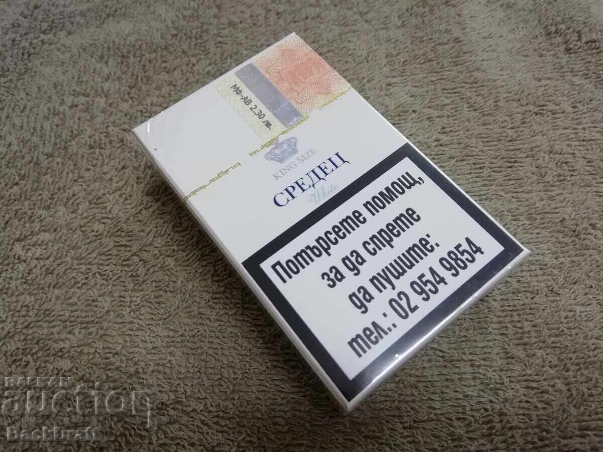 ΤΣΙΓΑΡΑ "SREDETS" ΛΕΥΚΟ BULGARTABAK ΠΛΗΡΕΣ ΑΤΥΠΤΟ ΚΟΥΤΙ με τιμή 55.00 BGN | € 28.12 ΤΣΙΓΑΡΑ "SREDETS" ΛΕΥΚΟ BULGARTABAK ΠΛΗΡΕΣ ΑΤΥΠΤΟ ΚΟΥΤΙ με τιμή 55.00 BGN | € 28.12