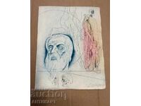 #10 color etching by Lyuben Dimanov 1978 on Japanese paper