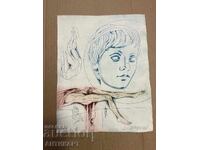 #13 color etching by Lyuben Dimanov 1978 on Japanese paper