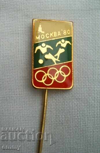 Football Badge - Olympic Games Moscow 1980 with price 2.50 BGN | € 1.28 Football Badge - Olympic Games Moscow 1980 with price 2.50 BGN | € 1.28