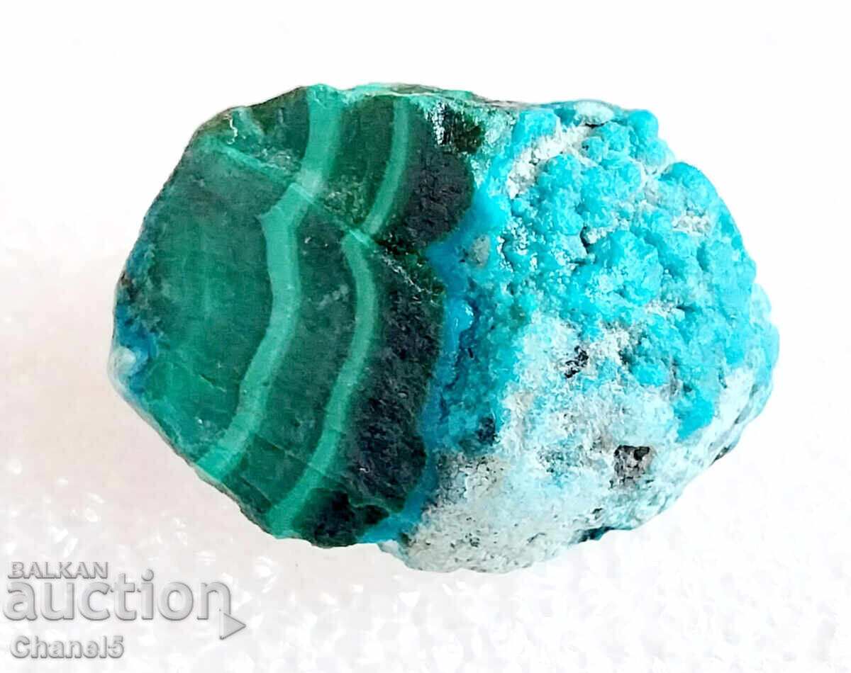 Auction  NATURAL MALACHITE + CHRYSOCOLA - CONGO - 57.45 ct (713)