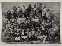 1909 Vratsa School Old Photo Cardboard BULGARIA