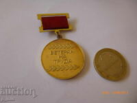 badge - Veteran of Labor - SHC "Dimitar Toshkov"