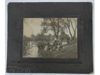 VIDIN RIVER MILITARY OLD PHOTO CARDBOARD BULGARIA