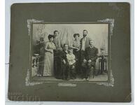 SHUMEN OLD FAMILY PHOTO CARDBOARD BULGARIA