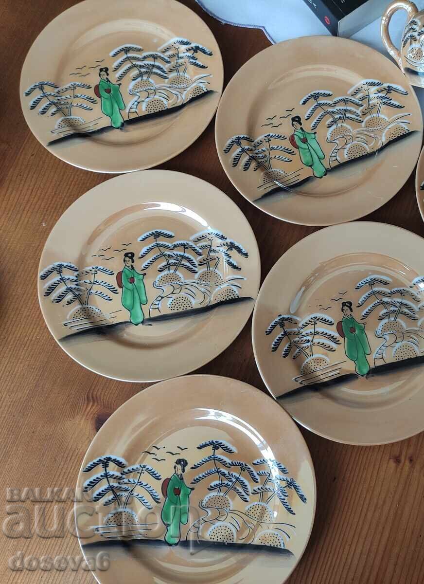 Japanese 5 pcs dessert plates Japanese 5 pcs dessert plates