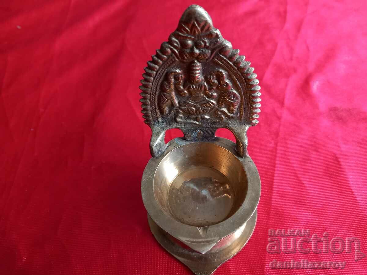 Small Bronze Buddhist Oil Lamp, Buddha, Hinduism with price 35.00 BGN | € 17.90 Small Bronze Buddhist Oil Lamp, Buddha, Hinduism with price 35.00 BGN | € 17.90