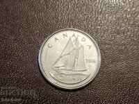 10 cents Καναδάς 2014 Sailboat Ship