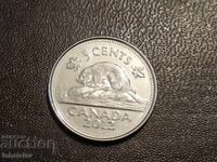 5 cents Canada 2012 Beaver