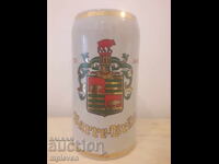 Ceramic beer mug 2 liters