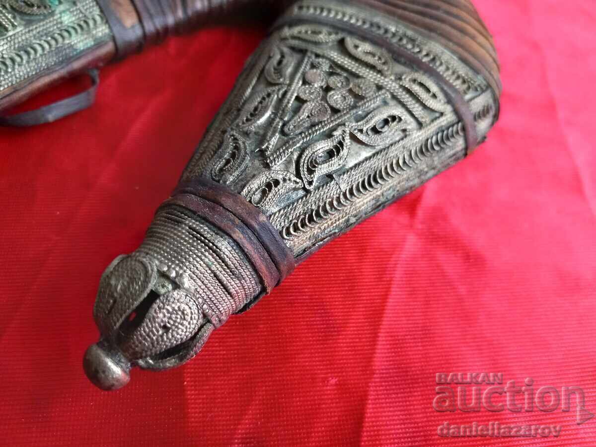 KHANJAR yemenit vechi, pumnal, lamă, argint - 5