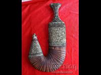 Old Yemeni HANJAR, Dagger Dagger, Blade, Silver